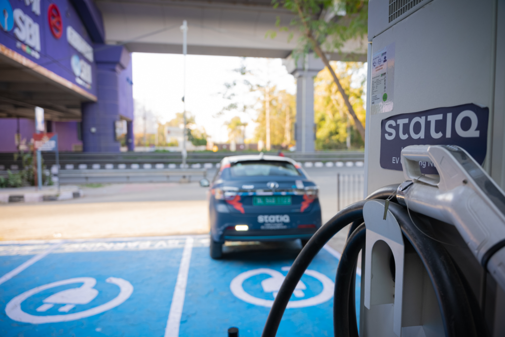 Statiq EV Charger at Delhi Metro Station