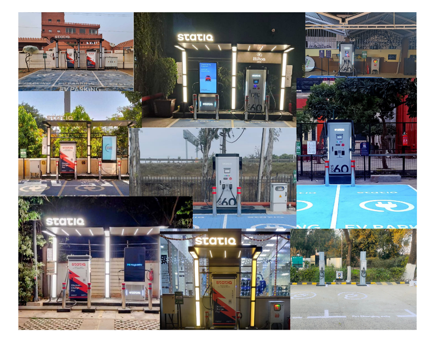 Electric vehicle charging stations in India